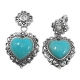 sterling silver turquoise earrings NES2224/STQ ~ FREE SHIPPING ~
