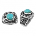 silver turquoise ring NRB4920/STQ ~ FREE SHIPPING ~