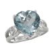 Silver Blue Topaz Ring 4086/R ~ FREE SHIPPING ~